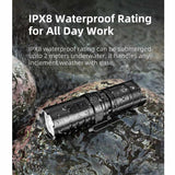 Klarus XT1C Tactical LED Flashlight - CREE XP-L HI 1D - 1000 Lumens - Includes 1 x USB-C Rechargeable 16340