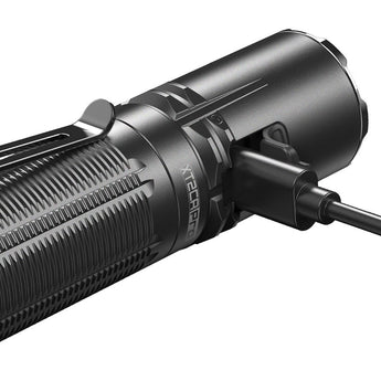Klarus XT2CR Pro USB-C Rechargeable LED Flashlight - 2100 Lumens - CREE XHP35 HD - Uses 1 x 18650 (Included) or 2 x CR123A - Black, Desert Tan, Matte Sand, Wolf Grey, or OD Green