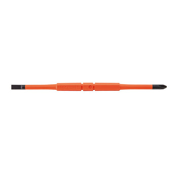 Klein Tools 2-in-1 Insulated Flip-Blade Screwdriver - #2 Ph - 1/4"" Sl