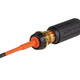 Klein Tools 2-in-1 Insulated Flip-Blade Screwdriver - #2 Ph - 1/4"" Sl