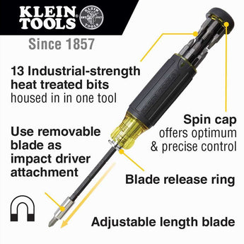 Klein Tools 14 in 1 Adjustable Screwdriver