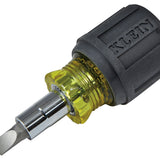 Klein Tools 6-in-1 Multi-Bit Screwdriver and Nut Driver - Stubby