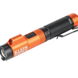 Klein Tools Rechargeable Focus LED Flashlight with Laser - 350 Lumens - Includes 1 x 2600mAh 18650