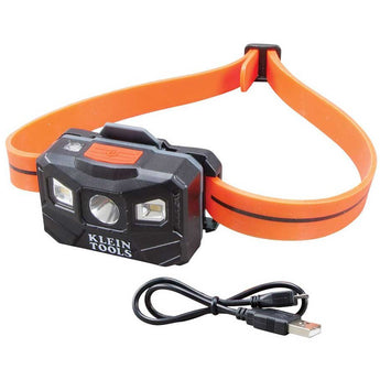 Klein Tools Rechargeable Headlamp - 400 Lumens - Uses Built-In Li-ion Battery Pack
