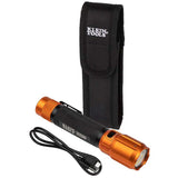 Klein Tools Rechargeable 2-Color LED Flashlight with Holster - 1000 Lumens - Uses Built-In Li-ion Battery Pack (56413)