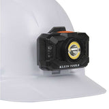 Klein Tools Rechargeable 2-Color LED Headlamp with Adjustable Strap - 800 Lumens - Uses Built-In Li-ion Battery Pack