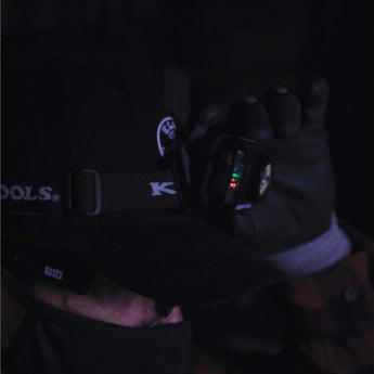 Klein Tools Rechargeable 2-Color LED Headlamp with Adjustable Strap - 800 Lumens - Uses Built-In Li-ion Battery Pack