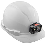Klein Tools Non-Vented Class E Hard Hat with USB-C Rechargeable Headlamp - 300 Lumens - Uses Buil-In Li-ion Battery Pack (60107RL)