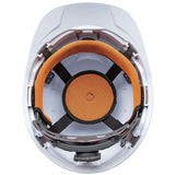 Klein Tools Non-Vented Class E Hard Hat with USB-C Rechargeable Headlamp - 300 Lumens - Uses Buil-In Li-ion Battery Pack (60107RL)