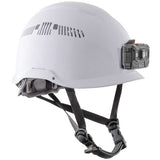 Klein Tools Class C Safety Helmet with Rechargeable Headlamp - 300 Lumens - Uses Built-In Li-ion Battery Pack