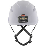 Klein Tools Class C Safety Helmet with Rechargeable Headlamp - 300 Lumens - Uses Built-In Li-ion Battery Pack