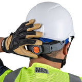 Klein Tools Class C Safety Helmet with Rechargeable Headlamp - 300 Lumens - Uses Built-In Li-ion Battery Pack