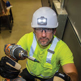 Klein Tools Class C Safety Helmet with Rechargeable Headlamp - 300 Lumens - Uses Built-In Li-ion Battery Pack