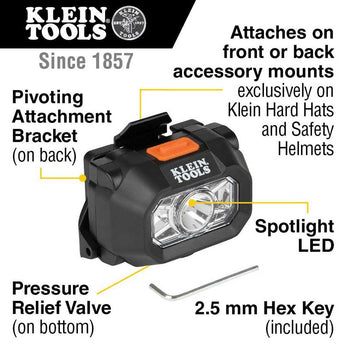 Klein Tools Intrinsically Safe LED Headlamp - 216 Lumens - Includes 3 x AAA