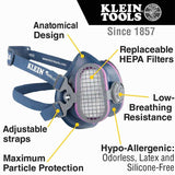 Klein Tools P100 Half-Mask Respirator