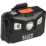 Klein Tools Premium Karbn Pattern Class C Hard Hat with Rechargeable Headlamp - 400 Lumens - Uses Built-In Li-ion Battery Pack