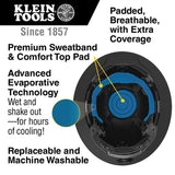 Klein Tools Premium Karbn Pattern Class C Hard Hat with Rechargeable Headlamp - 400 Lumens - Uses Built-In Li-ion Battery Pack