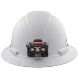 Klein Tools Non-Vented Hard Hat with Rechargeable Headlamp - 300 Lumens - Uses Buil-In Li-ion Battery Pack