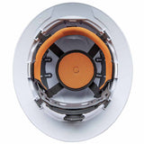 Klein Tools Vented Hard Hat with Rechargeable Headlamp - 300 Lumens - Uses Built-In Li-ion Battery Pack (60407RL)