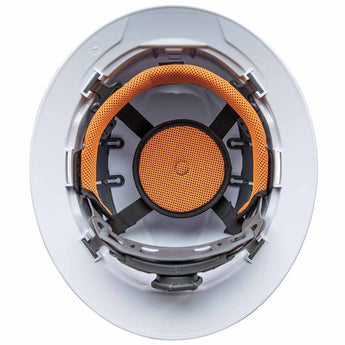 Klein Tools Vented Hard Hat with Rechargeable Headlamp - 300 Lumens - Uses Built-In Li-ion Battery Pack (60407RL)