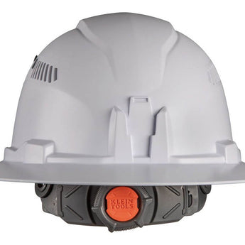 Klein Tools Vented Hard Hat with Rechargeable Headlamp - 300 Lumens - Uses Built-In Li-ion Battery Pack (60407RL)