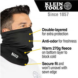 Klein Tools Neck and Face Warming Half-Band - Black
