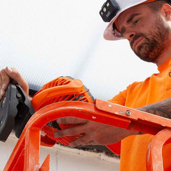 Klein Tools Rechargeable Jobsite Fan - Uses Built-In Li-ion Battery Pack (PJSFM1)