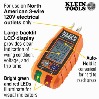 Klein Tools GFCI Receptacle Tester