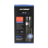 JETBeam KO-02 V2 Rechargeable LED Flashlight - CREE XHP35 - 2000 Lumens - Uses 1 x 21700 (included) or 1 x 18650 or 2 x CR123A