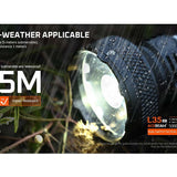 Acebeam L35 V2.0 LED Flashlight - 5000 Lumens - CREE XHP70.3 Hi - Includes 1 x USB-C Rechargeable 21700 - Anodized Black, Green, Blue or Micro-Arc Oxidation (MAO) Gray Marbling