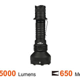 Acebeam L35 V2.0 LED Flashlight - 5000 Lumens - CREE XHP70.3 Hi - Includes 1 x USB-C Rechargeable 21700 - Anodized Black, Green, Blue or Micro-Arc Oxidation (MAO) Gray Marbling