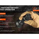 Acebeam L35 V2.0 LED Flashlight - 5000 Lumens - CREE XHP70.3 Hi - Includes 1 x USB-C Rechargeable 21700 - Anodized Black, Green, Blue or Micro-Arc Oxidation (MAO) Gray Marbling