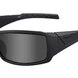 Wiley X WX Twisted Street Sunglasses Rx Ready with High Velocity Protection - Black Ops Matte Black Frame with Smoke Grey Lenses (SSTWI01)