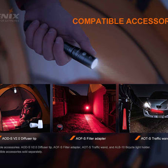 Fenix LD22-V2 Multi-Purpose LED Flashlight - Luminus SST20 WXS - 800 Lumens - 1 x Battery Pack or 2 x AA (Both Included)