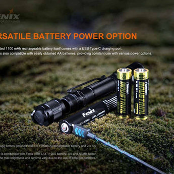 Fenix LD22-V2 Multi-Purpose LED Flashlight - Luminus SST20 WXS - 800 Lumens - 1 x Battery Pack or 2 x AA (Both Included)