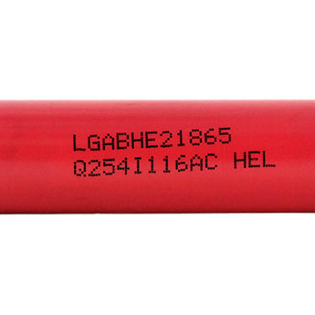 LG HE2 18650 2500mAh 3.6V High-Drain 20A Lithium Ion (Li-ion) Unprotected Flat Top Battery