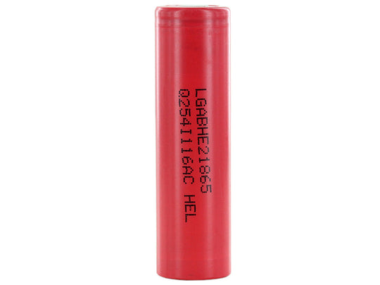 LG HE2 18650 2500mAh 3.6V High-Drain 20A Lithium Ion (Li-ion) Unprotected Flat Top Battery