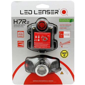 Ledlenser 88002 H7R.2 Rechargeable LED Headlamp - 300 Lumens - 1 x Li-Ion Battery Pack or 4 x AAA Primary - Various Packaging