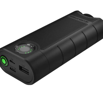 Ledlenser 502127 USB Rechargeable Flex10 Battery Charger and Power Bank - Includes 2 x 9000mAh 21700
