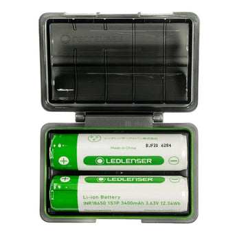 Ledlenser 502128 Battery Box - Includes 2 x 18650
