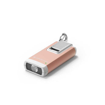 Ledlenser 502577 K6R Rechargeable LED Keylight - 400 Lumens - Uses Built-in Li-Poly Battery Pack - Gray or Rose Gold