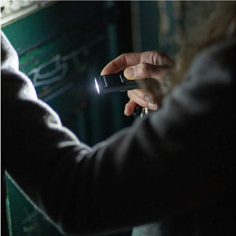 Ledlenser 502577 K6R Rechargeable LED Keylight - 400 Lumens - Uses Built-in Li-Poly Battery Pack - Gray or Rose Gold