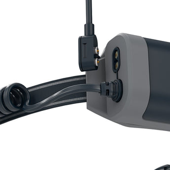 Ledlenser 502715 NEO9R Rechargeable LED Headlamp - 1200 Lumens - Includes 2 x 18650 - Black and Blue, Black and Gray - Box