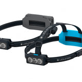Ledlenser 502715 NEO9R Rechargeable LED Headlamp - 1200 Lumens - Includes 2 x 18650 - Black and Blue, Black and Gray - Box