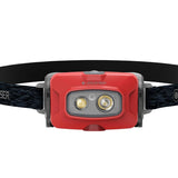 Ledlenser 502790 HF4R Core Rechargeable LED Headlamp - 500 Lumens - Uses 3.7V 3.7Wh Li-ion Battery Pack - Black, Blue, Red