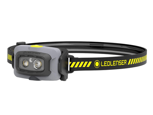 Ledlenser 502793 HF4R Work Rechargeable LED Headlamp - 500 Lumens - Uses 3.7V 3.7Wh Li-ion Battery Pack - Yellow