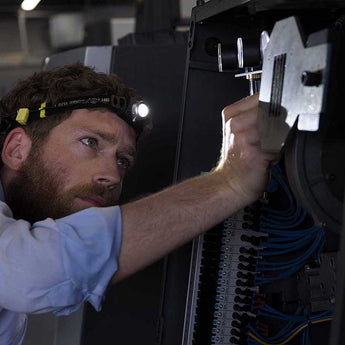 Ledlenser 880388 iH6R Rechargeable LED Headlamp - 200 Lumens - Includes 3 x AAA NiMh - Box - Black and Yellow