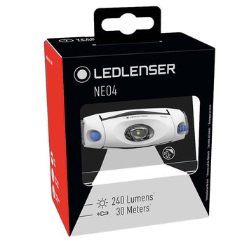 Ledlenser NEO4 LED Headlamp - 240 Lumens - Includes 3 x AAA - Blue (880455) and Black (880458)