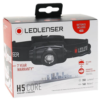 Ledlenser 880504 H5 Core LED Headlamp - 350 Lumens - Includes 2 x AA