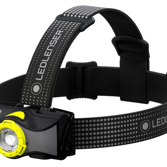 Ledlenser MH7 Rechargeable LED Headlamp - 600 Lumens - Includes Built-In Li-Ion Battery Pack - Black (880540), White (880442), Yellow (880539), Orange (880541), Blue (880542)